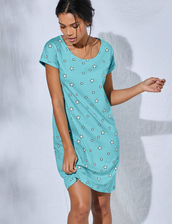 Bigshirt - set van 2 (antraciet + aqua)