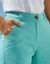 Chino stretchbroek (laguneblauw)