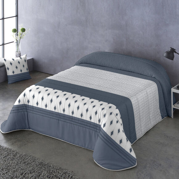 Couette microfibre rayures de motifs 200 g/m&sup2; (bleu)
