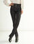Jean droit taille haute - grande stature (black)
