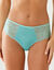 Microvezel- en stretchkant slipje in tanga-vorm met hoge taille - set van 2 (blauw + nude)