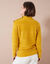 Pull col montant, maille poilue fantaisie (miel) Pull col montant, maille poilue fantaisie (miel)