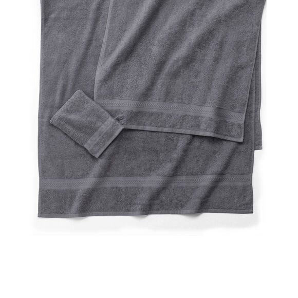 Collection serviettes de bain unies - confort moelleux 420 g/m&sup2; (anthracite)