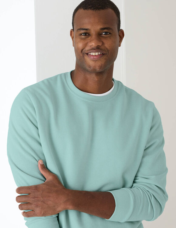 Sweat molleton col rond (aqua)