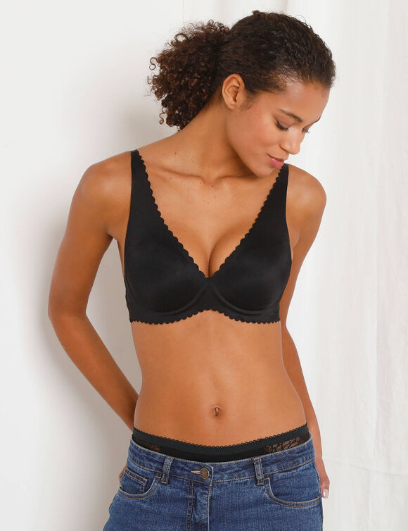 Soutien-gorge microfibre invisible Body Touch - avec armatures flexibles (noir)
