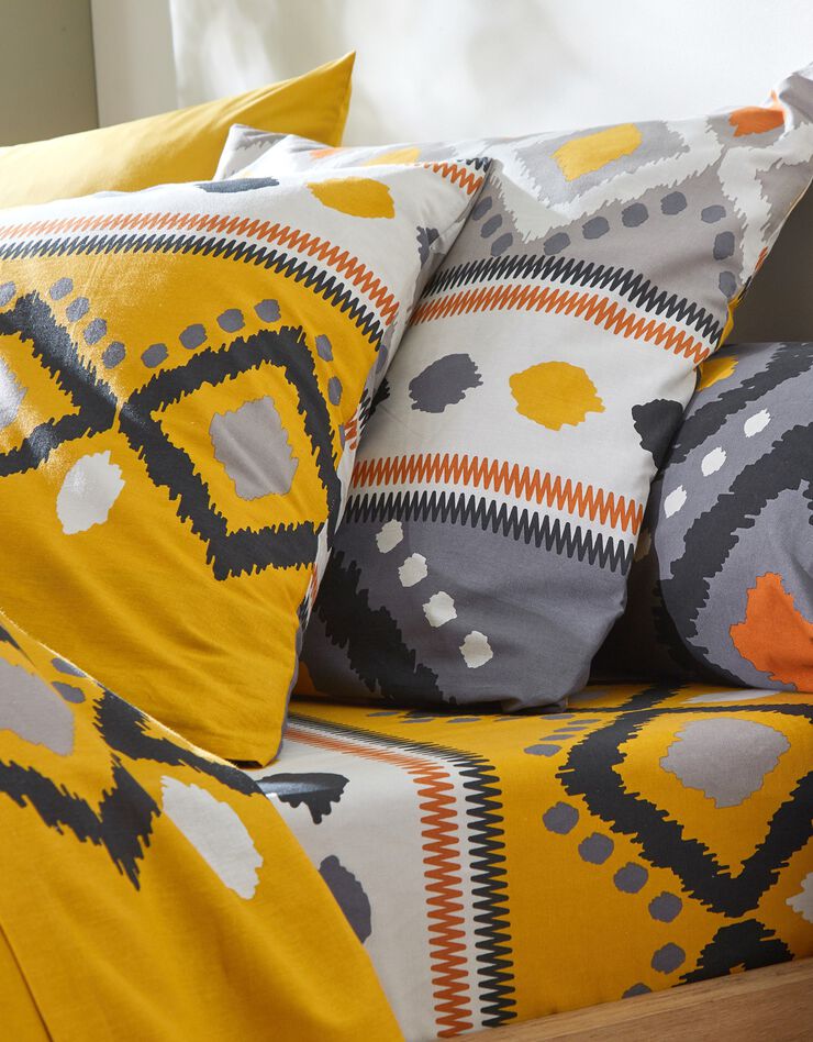 Linge de lit Minca - coton, jaune Linge de lit Minca - coton, jaune, hi-res image number 1