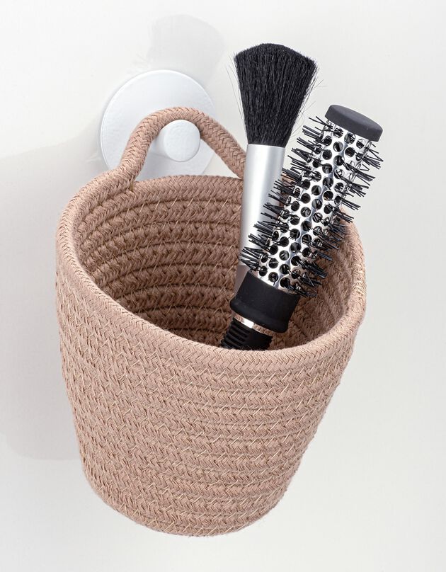Petit panier de rangement salle de bain (sable)