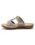 Leren sandalen met integrale opening - bedrukt (veelkleurig)