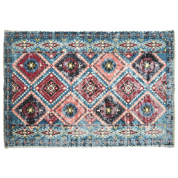 Tapijt, Perzisch (blauw / bordeaux)
