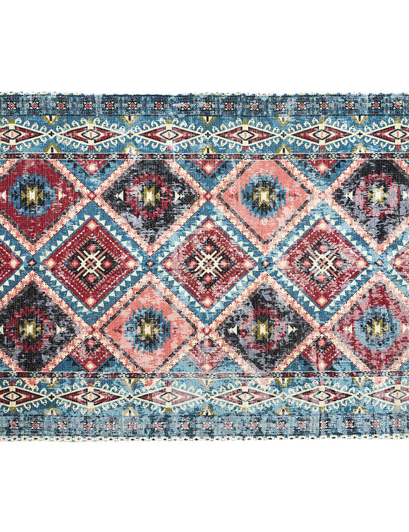 Tapis style persan (bleu / bordeaux)