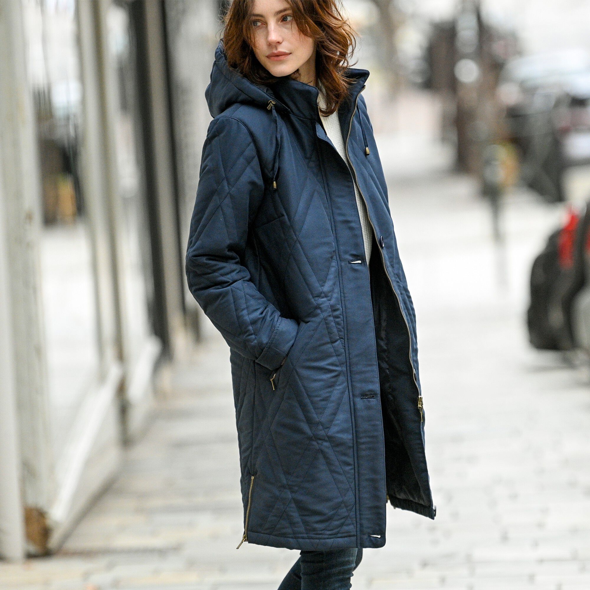 Parka blanche porte clearance