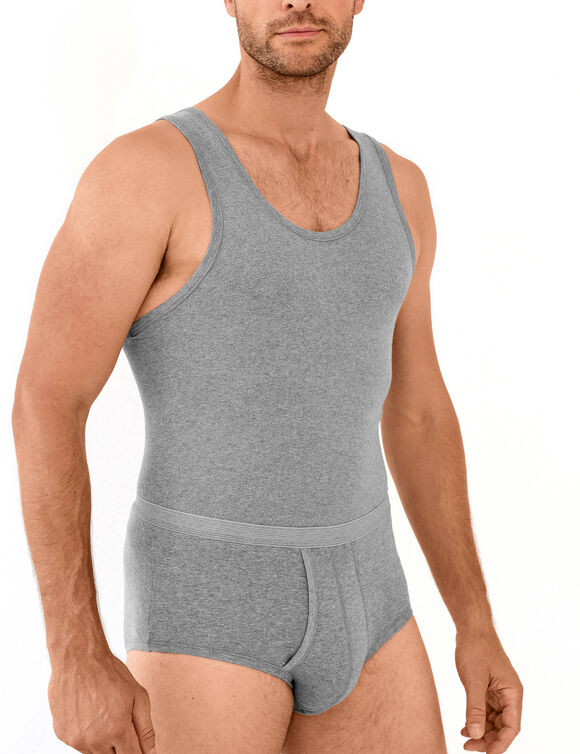 D&eacute;bardeur sous-v&ecirc;tement homme - lot de 2 (gris chin&eacute;)