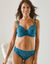 Slip in effen kant Arum (eendenblauw)