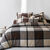 Linge de lit Scott - flanelle tiss&eacute; teint 160 g/m&sup2; (chocolat)