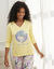 T-shirt met lange mouwen "Nature Sauvage" (geel)