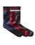 Chaussettes c&ocirc;tel&eacute;es - lot de 3 paires (bordeaux)