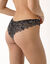 Arum Party tanga van kant met glanzend effect (zwart)