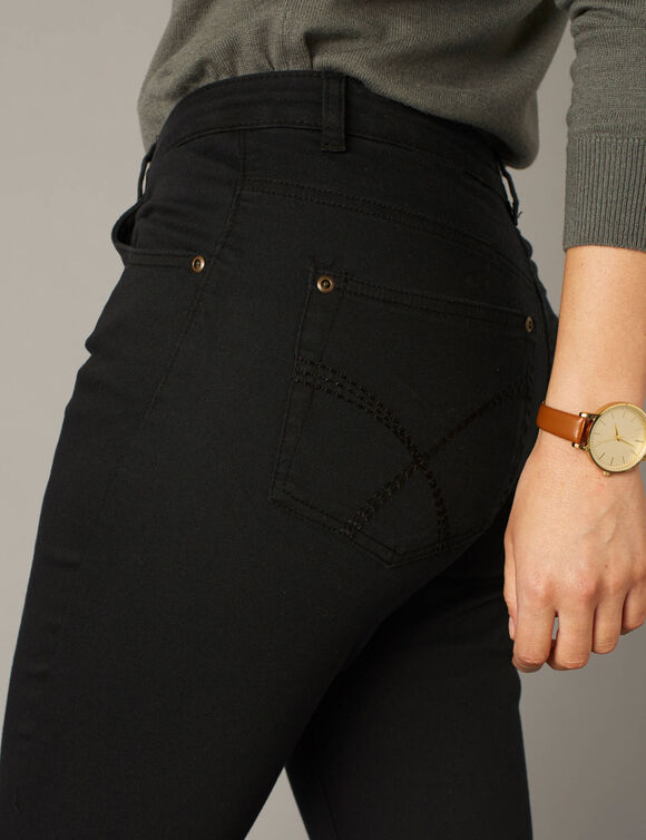 Pantalon sculptant, 5 poches (noir)