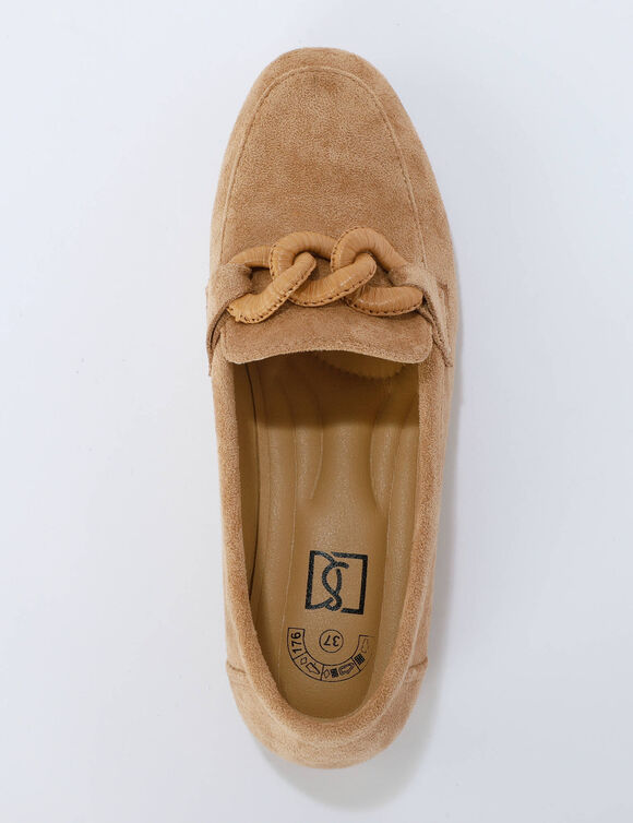 Mocassins boucle fantaisie (beige)