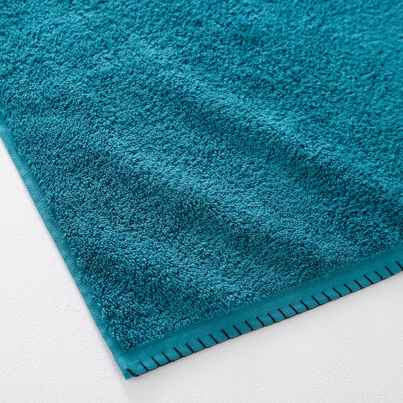 Eponge unie 540g/m2 confort luxe finition point de cheval (&eacute;meraude)