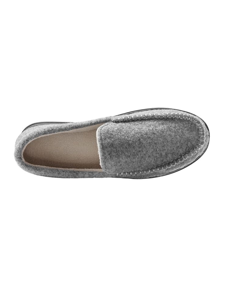 Pantoufles homme feutrine, gris Pantoufles homme feutrine, gris, hi-res image number 2