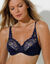 Omhullende beha "Essential Elegance" in kant, met beugels (marine)