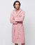 Peignoir mixte adulte col capuche personnalis&eacute; - &eacute;ponge bouclette 380 g/m&sup2; (rose gris&eacute;)