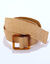 Elastische, gevlochten ceintuur met stro-effect (beige)