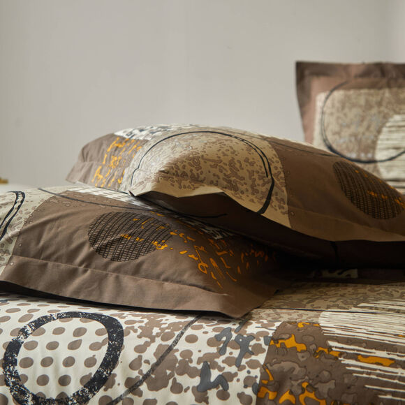 Linge de lit Diane - coton (chocolat)