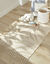 Tapis imprimé Evald pur coton (naturel)
