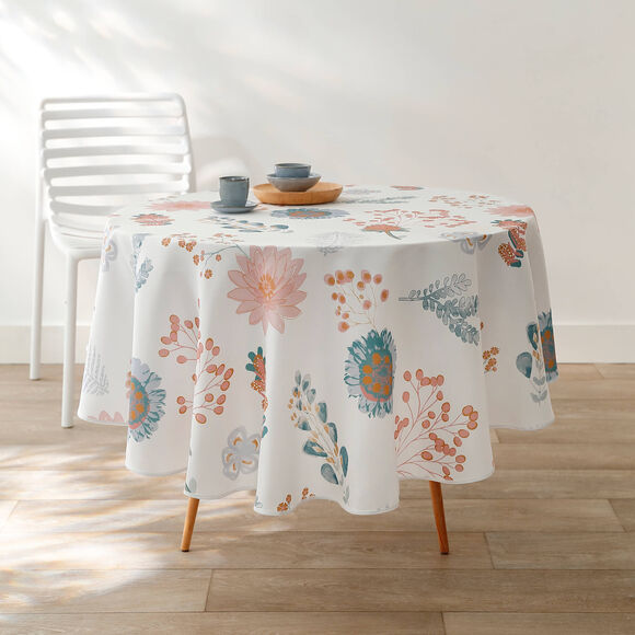 Nappe polyester imprimé champêtre (multicolore)