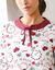 Chemise de nuit imprim&eacute; "coeurs" (cerise)