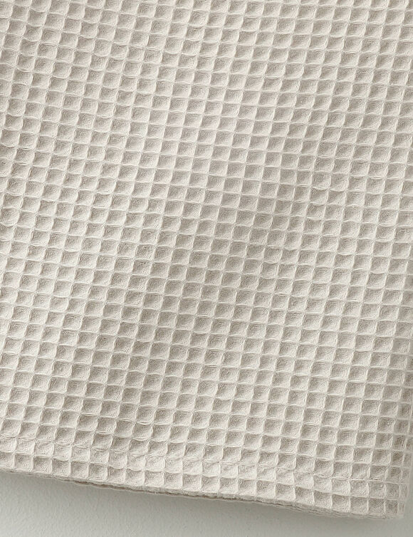 Serviette de bain nid d'abeille 320 g/m2 (sable)
