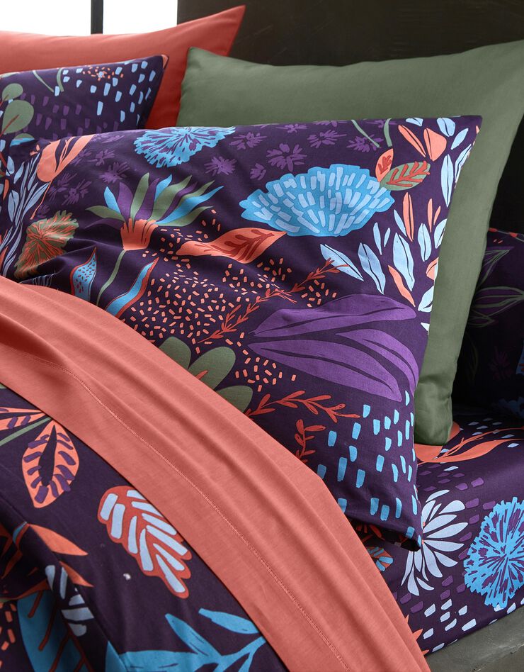 Linge de lit Naturalea - coton, prune Linge de lit Naturalea - coton, prune, hi-res image number 1