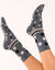 Chaussettes pois et unies - lot de 4 paires (assortis)