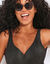 Maillot de bain 1 pièce Calayo, uni (noir)