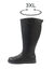 Low boots met zwarte elastieken - zwart (zwart)