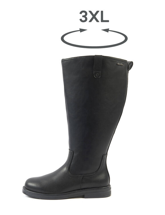 Low boots met zwarte elastieken - zwart (zwart)