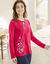 Pyjamashirt met lange mouwen (rood)