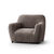 Bi-rekbare, grafische hoes in gewafelde microvezel voor fauteuil en zetel (chocolade)