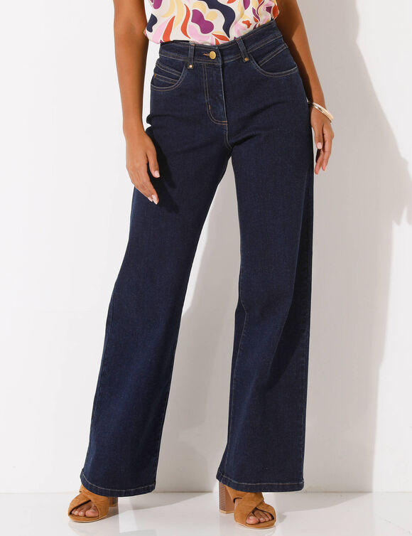 Jean coupe large 5 poches   (dark blue)