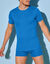 T-shirt met ronde hals - herenondergoed, set van 3 (blauw)