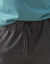 Joggingbroek in molton met rechte pijponderkanten (chiné antraciet)