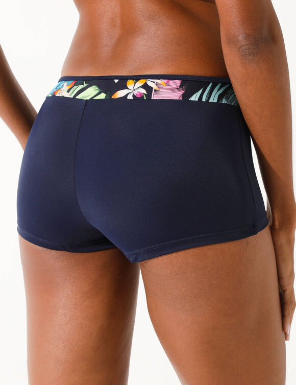 Boxer de bain imprimé Banna (marine / multicolore)