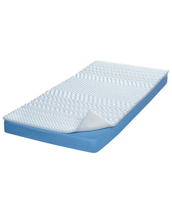 Topdekmatras met steun voor 5 zones (wit)