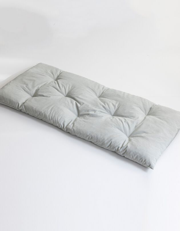 Long coussin de sol uni (gris)
