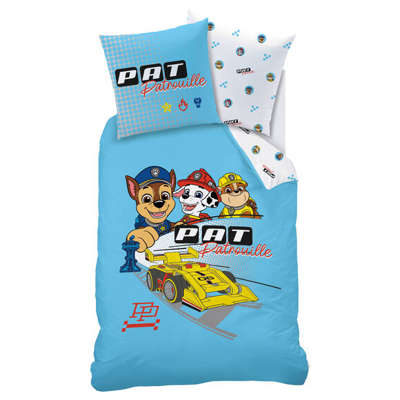Parure de lit Pat Patrouille Car&reg; coton (bleu)