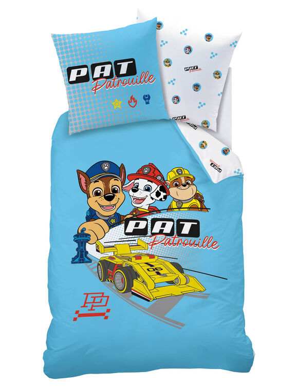 Parure de lit Pat Patrouille Car&reg; coton (bleu)