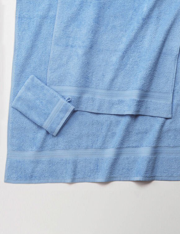 Collectie effen handdoeken 420 g/m2 met zacht comfort (korenbloem)