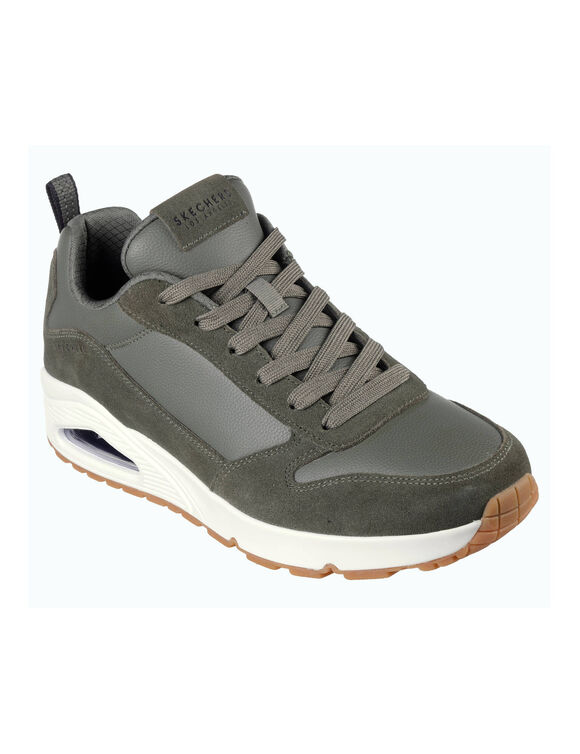 Sneakers met veters Uno - Stacre (olijfgroen)